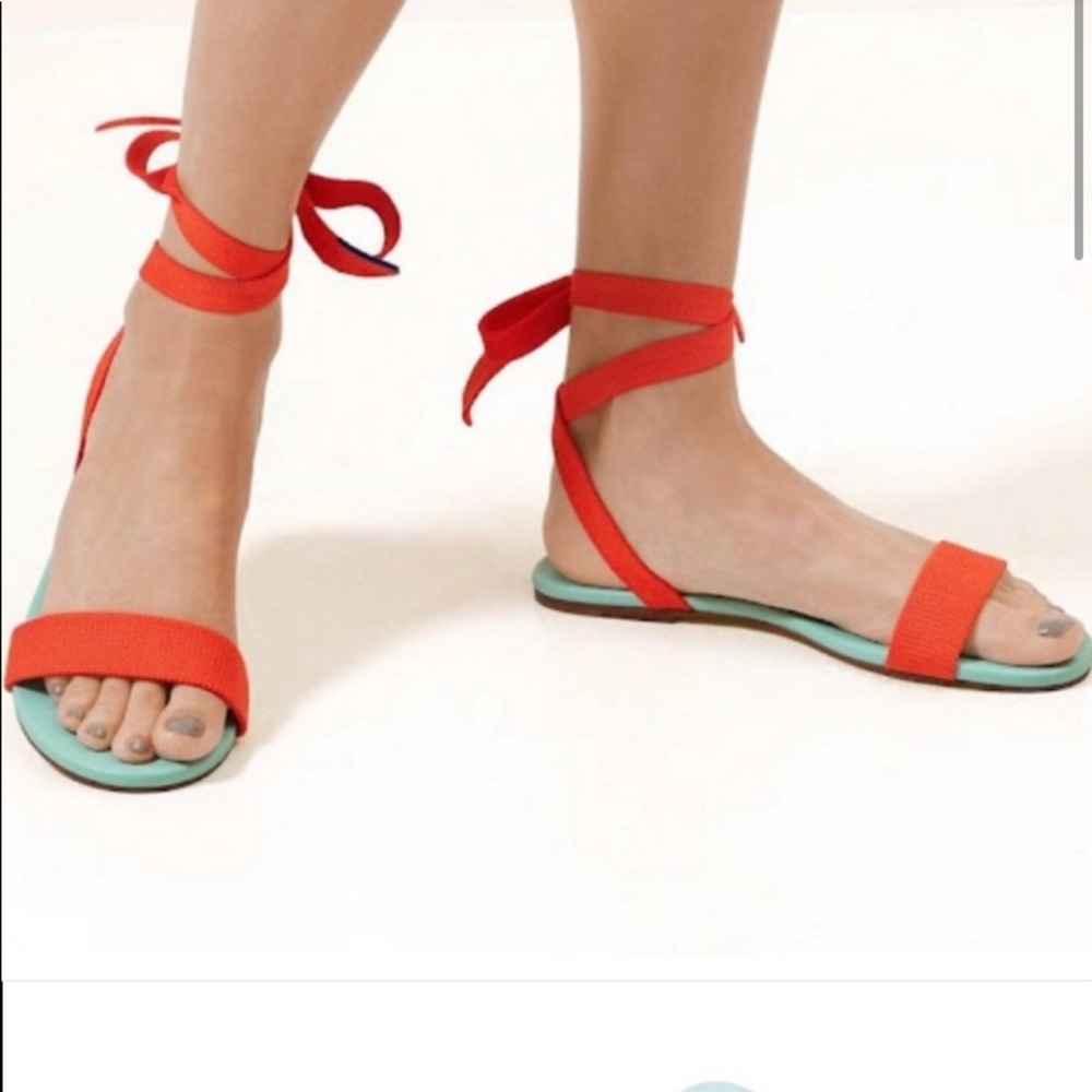 *Store exclusive Rothys yellow tie sandals* Sold out Color size 7.5 - Picture 5 of 6
